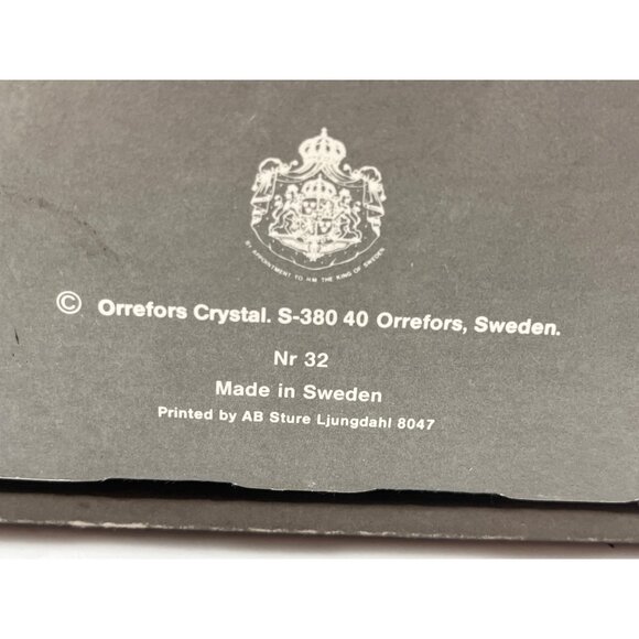 Orrefors Intermezzo Champagne Flutes 250ml Erika Lagerbielke Design Black Stem - Picture 6 of 7